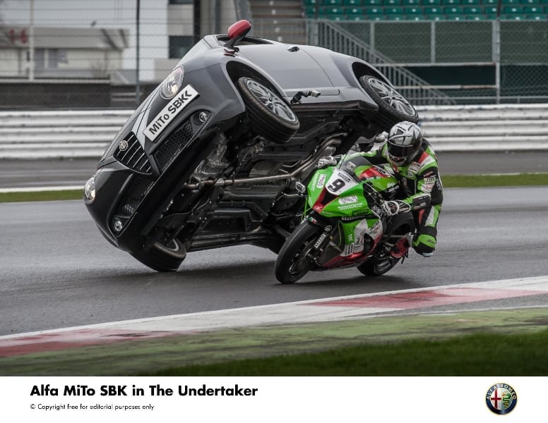 Alfa Romeo launches new MiTo Quadrifoglio Verde SBK with ‘Undertaker’ stunt
