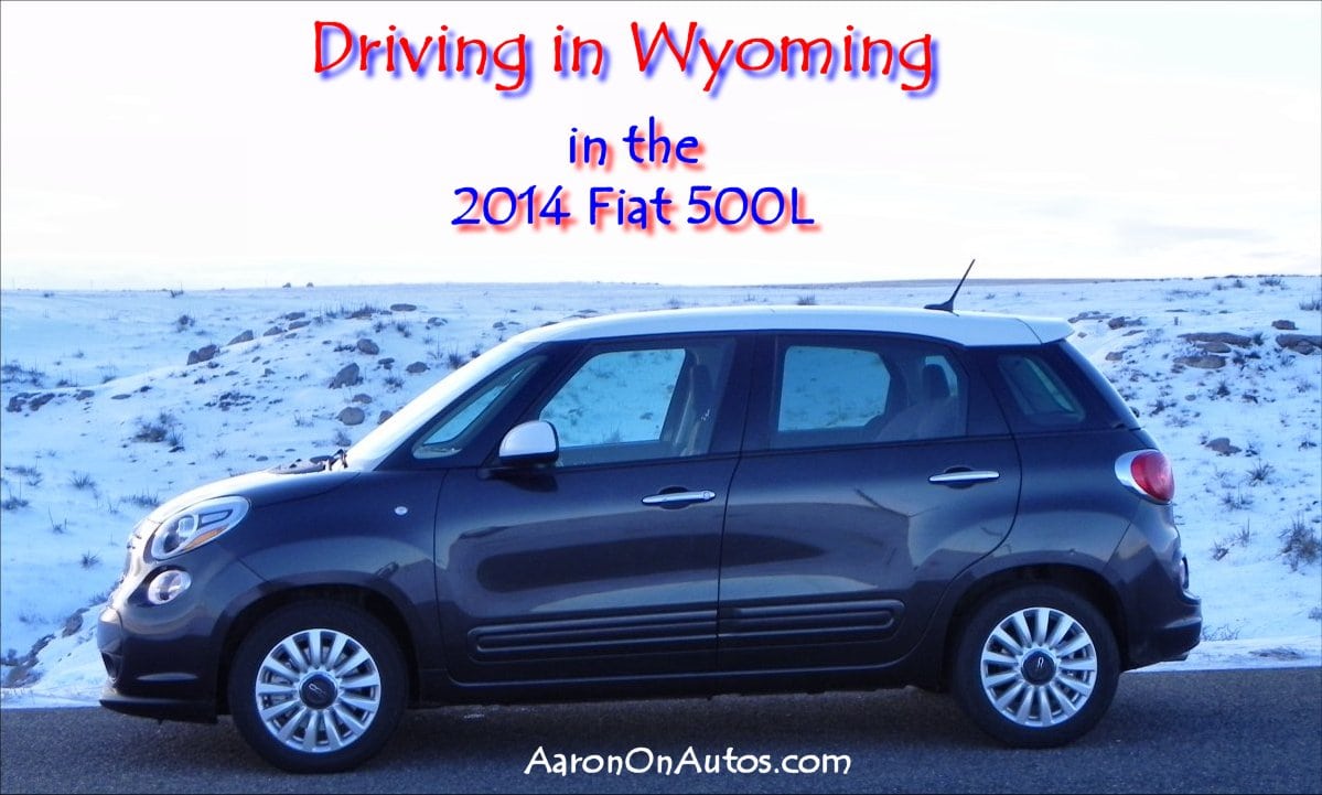 2014 Fiat 500L Driving in Wyoming