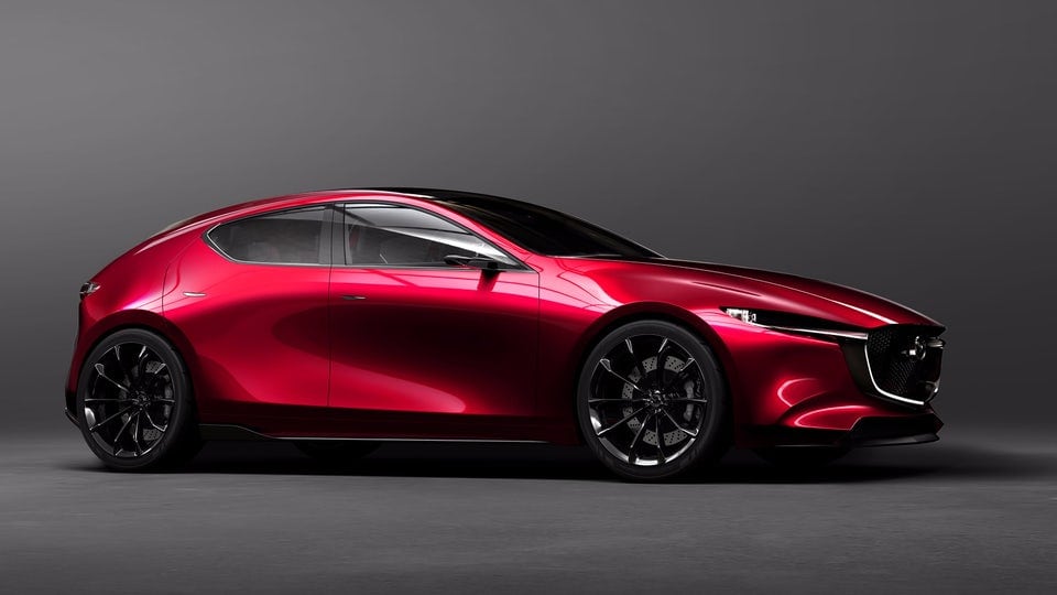 Mazda Kai Concept unveiled in Tokyo as a smooth-sculpted Mazda3