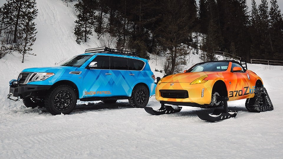 Nissan to carve up Chicago with Armada Snow Patrol and tracked 370Zki