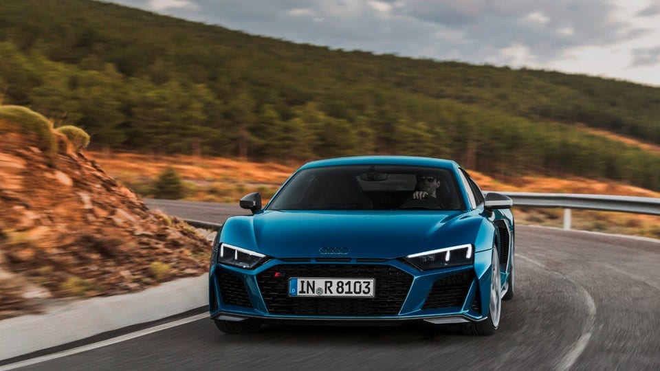 Audi gives the R8 coupe more power and a revised look