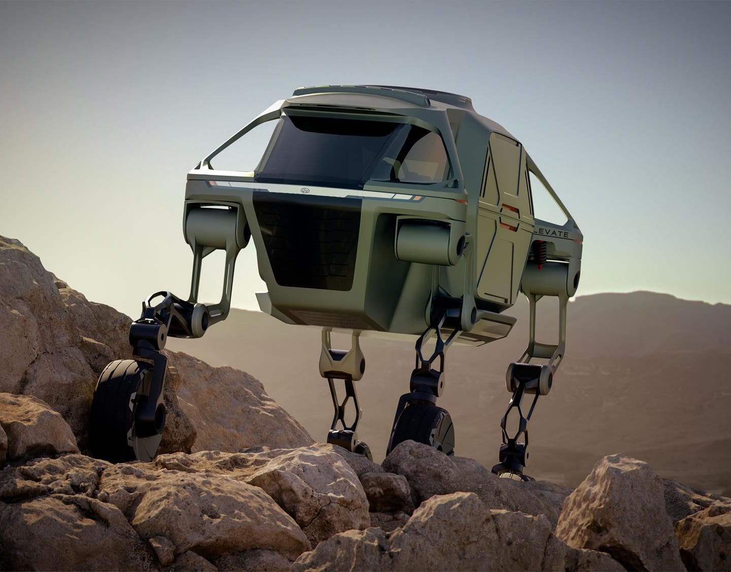 Hyundai Elevate Walking Car Concept Walks All Over CES