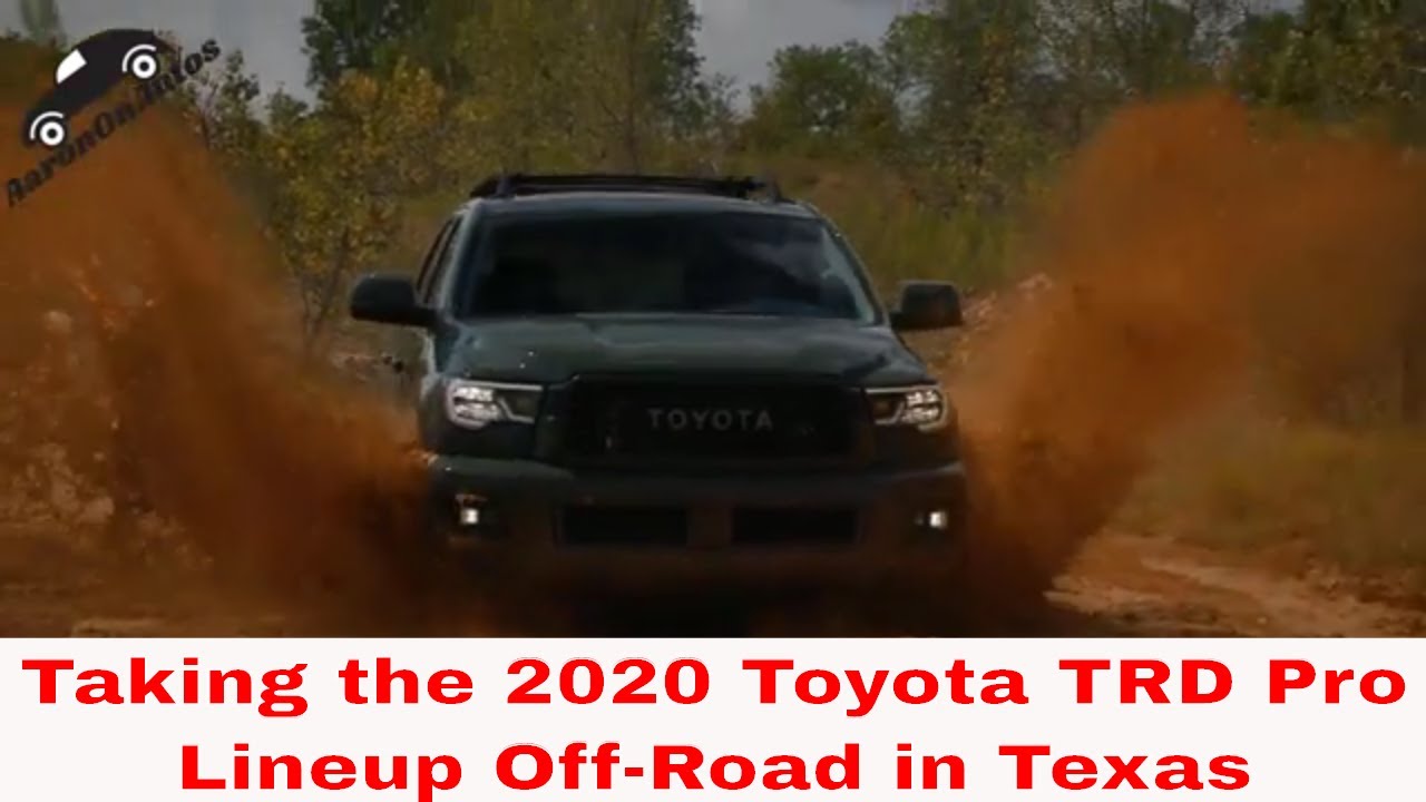 Taking Toyota’s  2020 TRD Pro Lineup Off-Road
