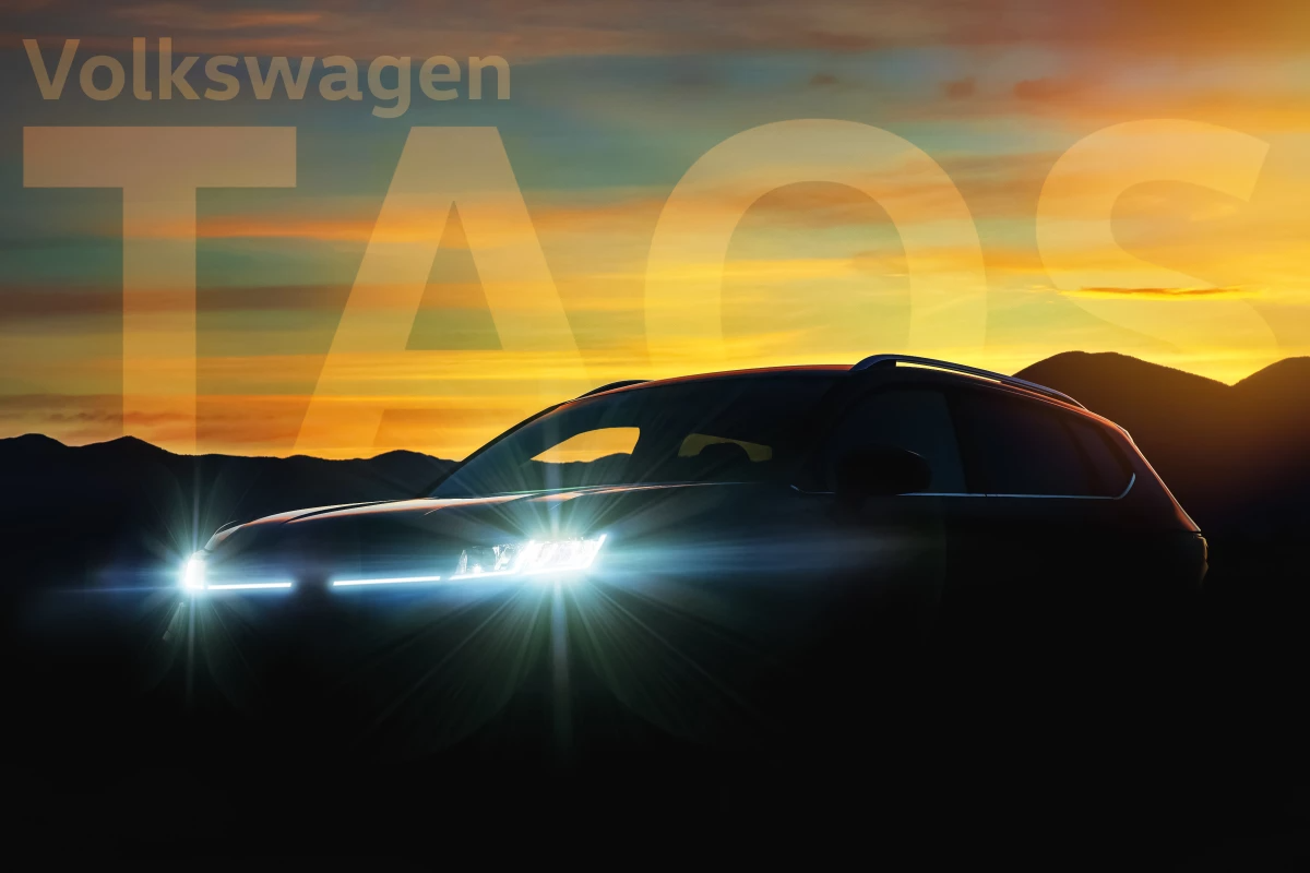 Volkswagen teases new Taos compact utility before reveal
